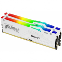 Kingston FURY Beast RGB - DDR5 - module - 32 GB - DIMM 288-pin - 6000 MHz  /  PC5-48000 - CL36 - 1.35 V - unbuffered - on-die ECC - white