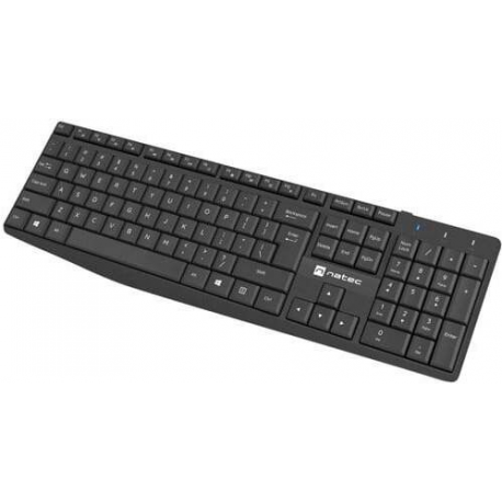 Natec Squid - Keyboard and mouse set - 2in1 - wireless - 2.4 GHz - US - black - 4