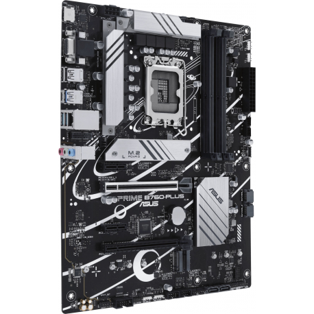 ASUS PRIME B760-PLUS - Motherboard - ATX - LGA1700 Socket - B760 Chipset - USB-C 3.2 Gen 2x2, USB-C 3.2 Gen 1, USB 3.2 Gen 2, USB 3.2 Gen 1, USB4 - 2.5 Gigabit LAN - onboard graphics (CPU required) - HD Audio (8-channel) - 1