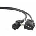 LogiLink - Power cable - IEC 60320 C13 to CEE 7 / 7 (M) - AC 220 / 250 V - 1.8 m - 90° connector - black