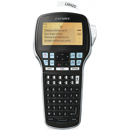 DYMO LabelMANAGER 420P - Labelmaker - B / W - thermal transfer - Roll (1.9 cm) - 180 dpi - USB - cutter - 0