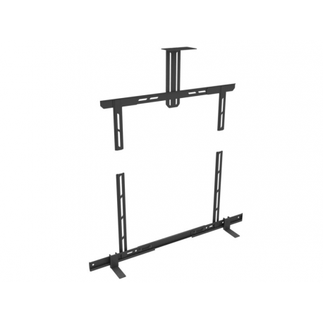 Multibrackets M Universal Soundbar Mount Medium - Mounting kit (wall bracket) - for sound bar - metal - black - screen size: 40"-70" - mounting interface: 600 x 400 mm - 0