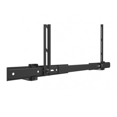 Multibrackets M Universal Soundbar Mount Medium - Mounting kit (wall bracket) - for sound bar - metal - black - screen size: 40"-70" - mounting interface: 600 x 400 mm - 2