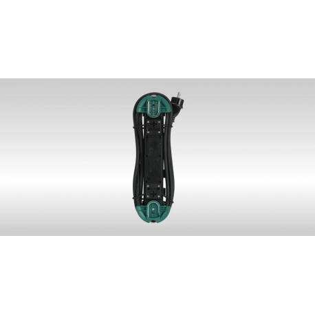 Bachmann HOOK Outdoor - Power strip - output connectors: 4 (4 x power 2-pole) - 4 m cord - green - 2