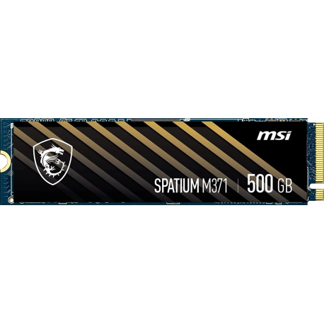 SSD|MSI|SPATIUM M371|500GB|M.2|PCIE|NVMe|3D NAND|Write speed 1150 MBytes/sec|Read speed 2200 MBytes/sec|2.15mm|TBW 110 TB|MTBF 1 - 0