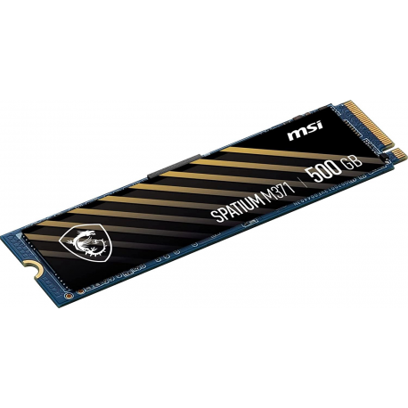 SSD|MSI|SPATIUM M371|500GB|M.2|PCIE|NVMe|3D NAND|Write speed 1150 MBytes/sec|Read speed 2200 MBytes/sec|2.15mm|TBW 110 TB|MTBF 1 - 1