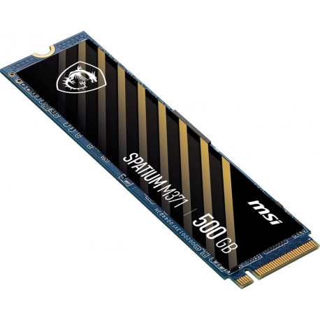 SSD|MSI|SPATIUM M371|500GB|M.2|PCIE|NVMe|3D NAND|Write speed 1150 MBytes/sec|Read speed 2200 MBytes/sec|2.15mm|TBW 110 TB|MTBF 1 - 3