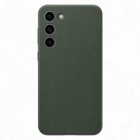 Samsung EF-VS916 - Back cover for mobile phone - genuine leather - green - for Galaxy S23+ - 1