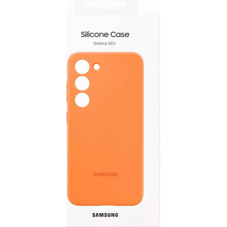 Samsung EF-PS916 - Back cover for mobile phone - silicone - orange - for Galaxy S23+ - 2