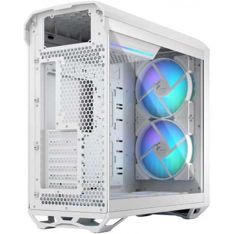 Fractal Design Torrent - Tower - extended ATX - windowed side panel (tempered glass) - no power supply (ATX) - white - USB/Audio - 2