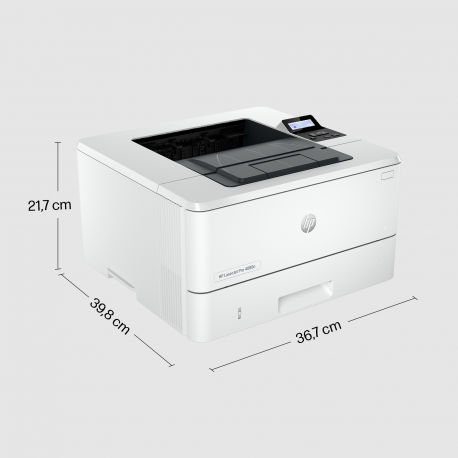 HP LaserJet Pro 4002dn - Printer - B / W - Duplex - laser - A4 / Legal - 4800 x 600 dpi - up to 40 ppm - capacity: 350 sheets - USB 2.0, Gigabit LAN - 4