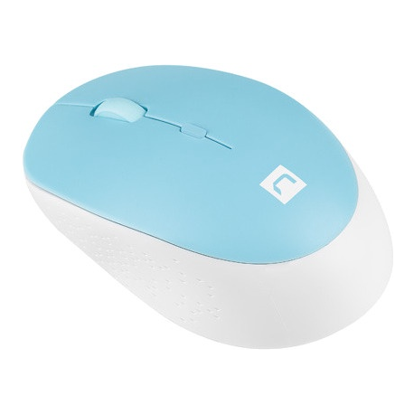 Natec Harrier 2 - Mouse - optical - 4 buttons - wireless - Bluetooth 5.1 - white, blue - 2