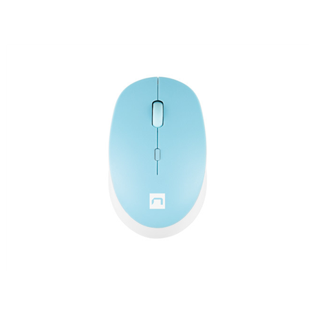 Natec Harrier 2 - Mouse - optical - 4 buttons - wireless - Bluetooth 5.1 - white, blue - 3