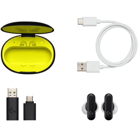 Logitech G FITS - True wireless earphones with mic - in-ear - Bluetooth  /  LIGHTSPEED - black - 6