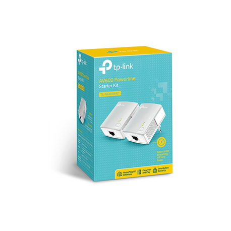 TP-Link TL-PA4010 KIT - Powerline adapter kit - HomePlug AV (HPAV) - wall-pluggable (pack of 2) - 4