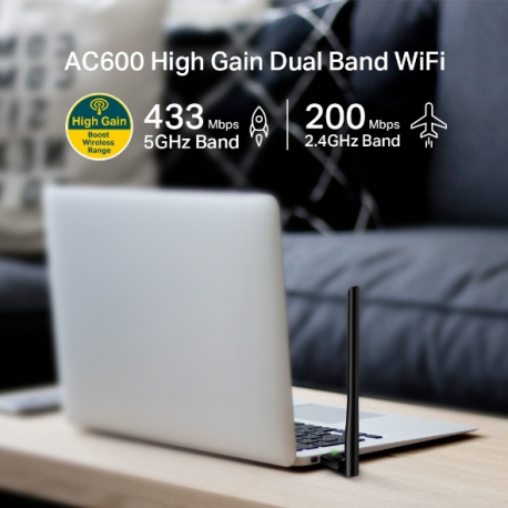 AC600 High Gain Wireless Dual - 6
