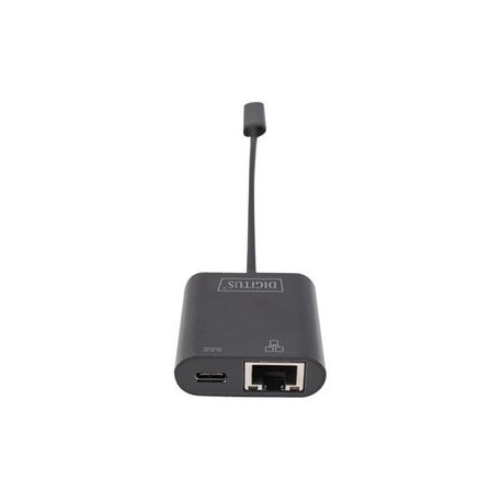 DIGITUS DN-3027 - Network adapter - USB-C - Gigabit Ethernet + USB-C - 6