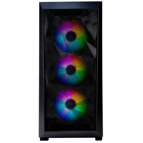 Xilence Performance A + X712.RGB - Mid tower - ATX - windowed side panel (tempered glass) - no power supply (ATX) - black - 2
