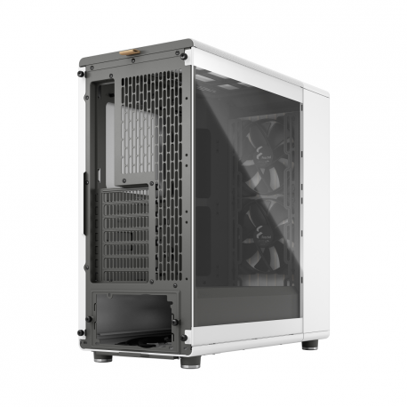 Fractal Design North - Mid tower - ATX - windowed side panel (tempered glass) - no power supply (ATX) - chalk white - USB / Audio - 27