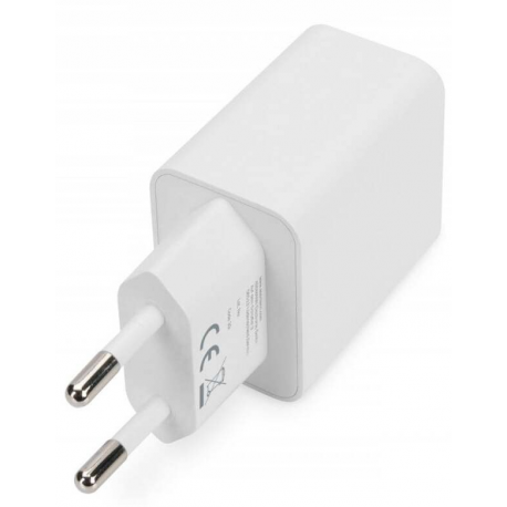 Digitus - Power adapter - 15.5 Watt - 3.1 A - PD 3.0 (2 x USB) - white - 1