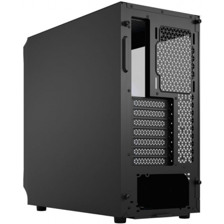 Fractal Design Focus 2 RGB - Tower - ATX - windowed side panel (tempered glass) - no power supply (ATX) - black TG clear tint - USB/Audio - 9