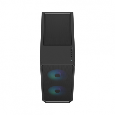 Fractal Design Focus 2 RGB - Tower - ATX - windowed side panel (tempered glass) - no power supply (ATX) - black TG clear tint - USB/Audio - 11