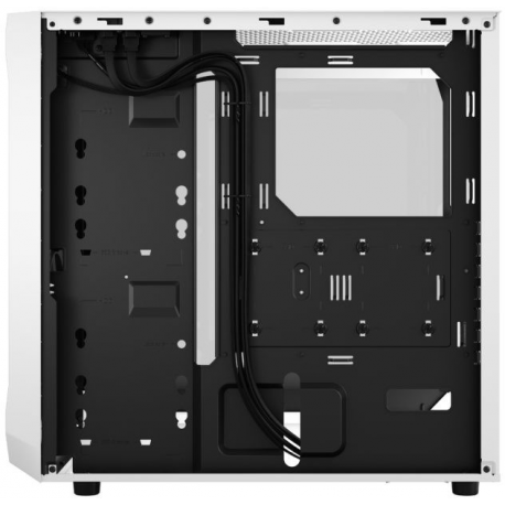 Fractal Design Focus 2 RGB - Tower - ATX - windowed side panel (tempered glass) - no power supply (ATX) - white TG clear tint - USB/Audio - 8