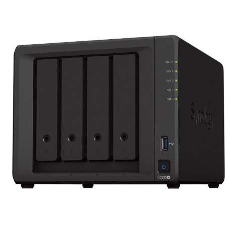 Synology Disk Station DS923+ - NAS server - 4 bays - SATA 6Gb / s  /  eSATA - RAID 0, 1, 5, 6, 10, JBOD - RAM 4 GB - Gigabit Ethernet - iSCSI support - 0