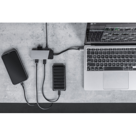 Green Cell HUBGC01 - Docking station - USB-C - HDMI - 8