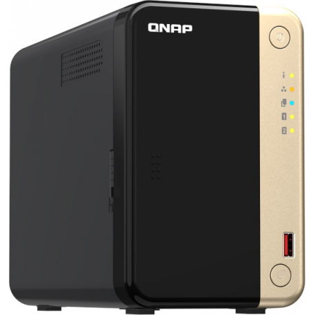 QNAP TS-264 - NAS server - 2 bays - SATA 6Gb/s - RAID 0, 1, 5, 6, 10, 50, JBOD, 60 - RAM 8 GB - 2.5 Gigabit Ethernet - iSCSI support - 1