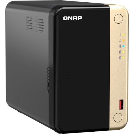 QNAP TS-264 - NAS server - 2 bays - SATA 6Gb/s - RAID 0, 1, 5, 6, 10, 50, JBOD, 60 - RAM 8 GB - 2.5 Gigabit Ethernet - iSCSI support - 3