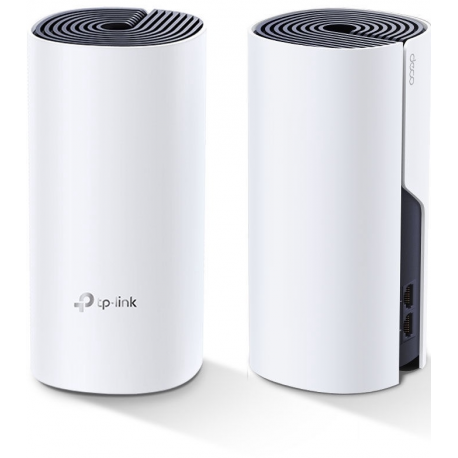 TP-Link Deco P9 - Powerline adapter (2 routers) - up to 4,000 sq.ft - mesh - GigE, HomePlug AV (HPAV) - WAN ports: 2 - 802.11a / b / g / n / ac, Bluetooth 4.2 - Dual Band - 1