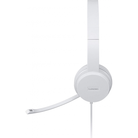 Lenovo 110 - Headset - on-ear - wired - USB-A - for IdeaPad S340-14; ThinkCentre M90a Gen 3; M90a Pro Gen 3; M90q Gen 2; M90t Gen 3 - 1