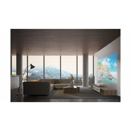 Epson EH-LS800W - 3LCD projector - 4000 lumens (white) - 4000 lumens (colour) - 16:9 - 4K - 802.11ac wireless - black  /  white - Android TV - 10