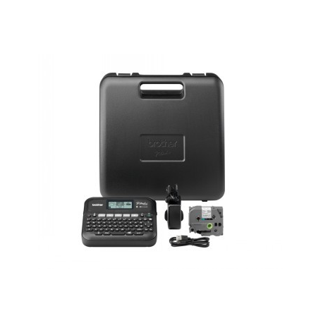 Brother P-Touch PT-D460BTVP - Labelmaker - B/W - thermal transfer - 18 mm width - 180 dpi - up to 30 mm/sec - USB 2.0, Bluetooth 5.0 - cutter - 5 line printing, print preview, mirror print, vertical print, multi-copy printing - black - 0