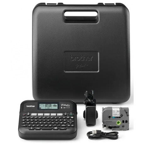 Brother P-Touch PT-D460BTVP - Labelmaker - B/W - thermal transfer - 18 mm width - 180 dpi - up to 30 mm/sec - USB 2.0, Bluetooth 5.0 - cutter - 5 line printing, print preview, mirror print, vertical print, multi-copy printing - black - 3