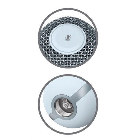 HyperX SoloCast - Microphone - USB - white - for Victus by HP Laptop 15, 16; Laptop 14, 15, 17; Pavilion x360 Laptop; Pro 290 G9 - 6