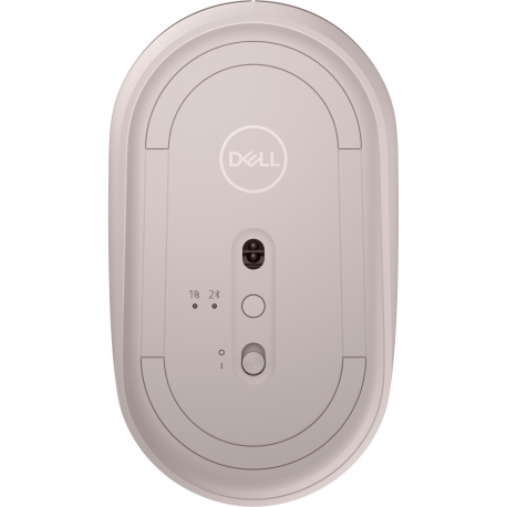 Dell MS3320W - Mouse - optical LED - 3 buttons - wireless - 2.4 GHz, Bluetooth 5.0 - USB wireless receiver - ash pink - with 3 years Advanced Exchange Service - 2