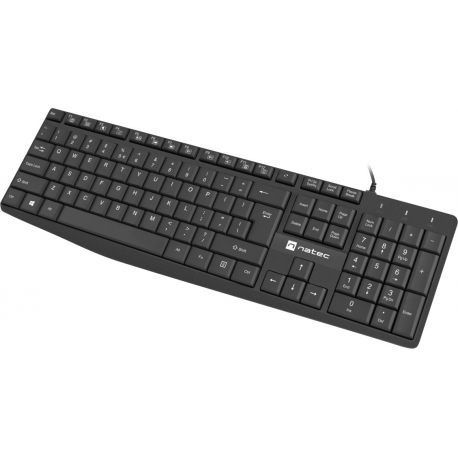 Natec Nautilus - Keyboard - USB - QWERTY - US - black - 0