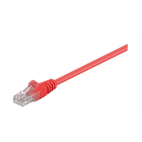 MicroConnect - Network cable - RJ-45 (M) to RJ-45 (M) - 10 m - UTP - CAT 5e - red - 0