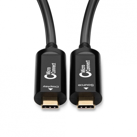 MicroConnect Premium - USB cable - USB-C (M) to USB-C (M) - USB 3.2 Gen 1 - 20 m - Active Optical Cable (AOC), 4K60Hz support - black - 1