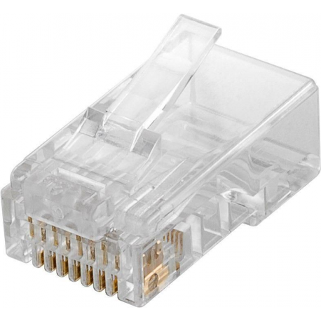 MicroConnect - Network connector - RJ-45 (M) - unshielded - CAT 5e (pack of 10) - 0