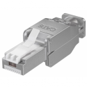 MicroConnect - Network connector - RJ-45 (M) - STP - CAT 6 - silver
