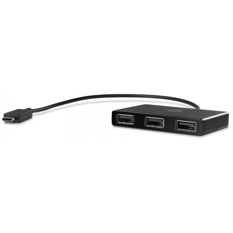 HP USB-C to USB-A - Hub - 3 x SuperSpeed USB 3.0 - desktop - for HP 21; Pavilion 24, 27, TP01; Pavilion Laptop 13, 14, 15 - 1