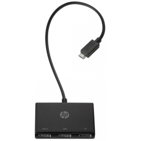HP USB-C to USB-A - Hub - 3 x SuperSpeed USB 3.0 - desktop - for HP 21; Pavilion 24, 27, TP01; Pavilion Laptop 13, 14, 15 - 2