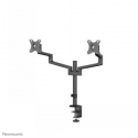 Neomounts DS60-425BL2 - Mounting kit (articulating arm) - full-motion - for 2 monitors - steel - black - screen size: 17"-27" - desk-mountable