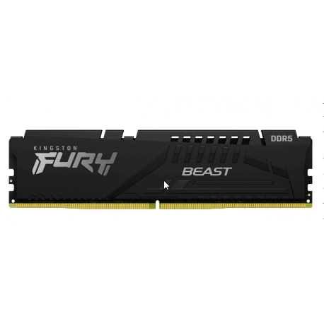 Kingston FURY Beast - DDR5 - kit - 64 GB: 4 x 16 GB - DIMM 288-pin - 6000 MHz  /  PC5-48000 - CL40 - 1.35 V - unbuffered - on-die ECC - black - 0