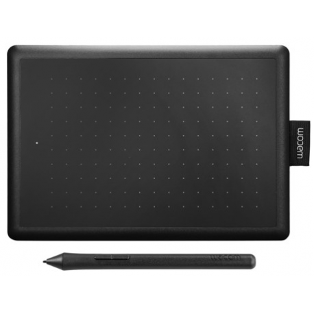 Wacom One by Wacom - Digitiser - right and left-handed - 15.2 x 9.5 cm - electromagnetic - wired - USB - black, red - 0