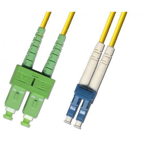 MicroConnect - Network cable - SC/APC single-mode (M) to LC/UPC single-mode (M) - 2 m - fibre optic - 9 / 125 micron - OS1 - yellow - 0