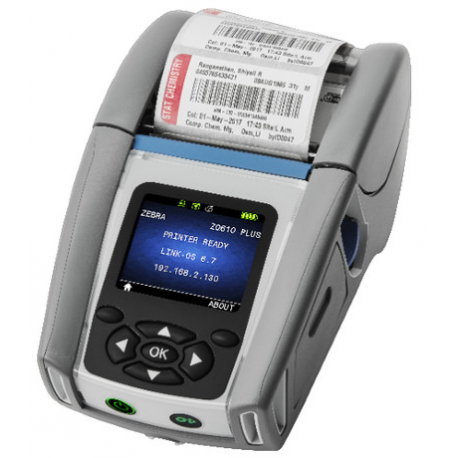 Zebra ZQ600 Series ZQ610 Plus-HC - Label printer - direct thermal - Roll (5.54 cm) - 203 dpi - up to 115 mm/sec - Wi-Fi(ax), Bluetooth 5.3, USB, RS232C, NFC - 1
